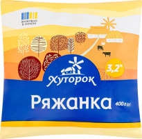 Ряжанка 3.2% Хуторок м/у 400г