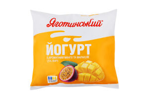 Йогурт 1.5% питний з ароматами манго та маракуї Яготинський м/у 400г