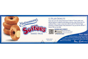 Entenmann's Soft'ees Plain Donuts Family Pack - 12 CT