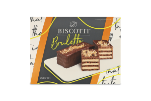 Пирожное песочное Брюлетто Biscotti к/у 250г