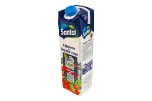 Напій соковий пастеризований із полуниці та кавуна Santal т/п 1л