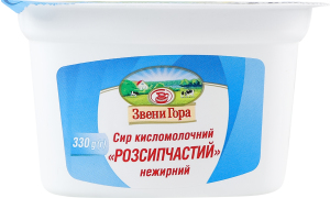 Творог нежирный Рассыпчатый Звени Гора лоток 330г