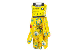 Рукавиці садові зелені нітрил р.8 Werk