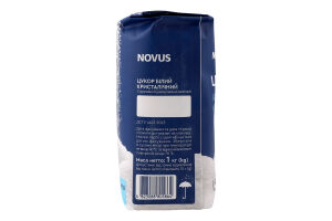 Сахар белый кристаллический из сахарной свеклы первой категории Novus м/у 1кг