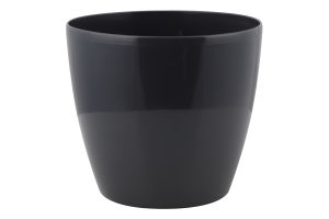 Горщик д/квітів Матільда темно-сірий круглий 16*15см Алеана