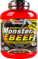 Протеин говяжий Клубника-банан Anabolic monster Amix 2.2кг
