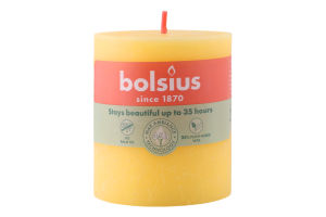Свеча желтая 8х6.8см №103668780309 Bolsius 1шт