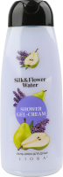 Гель-крем д/душу Silk&Flower water 430г Liora
