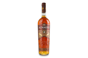Бренді 0.5л 40% виноградний витриманий 4 роки VSOP Aznauri пл