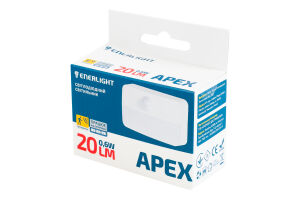 Светильник светодиодный с датчиком движения 20lm 0.6W №APEX20DCBATN Apex Enerlight 1шт