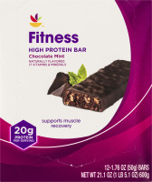 Ahold Fitness High Protein Bar Chocolate Mint - 12 CT