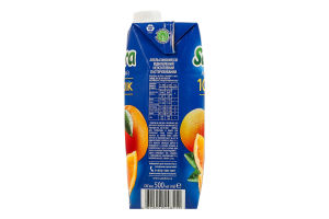 Сок восстановленный неосветленный пастеризованный апельсиновый Sandora т/п 500мл