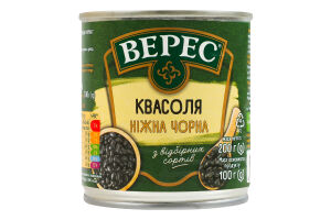 Фасоль черная стерилизованная Нежная Верес ж/б 200г