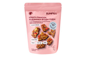 Кранч-гранола Родзинки-ягоди годжі SunFill д/п 150г