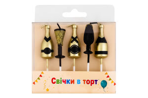 Свечи в торт Фигурки Праздничные Festa (Guangzhou) Co. Ltd 5шт