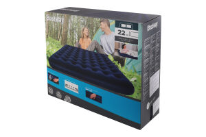 Матрас надувной флоковый 203х185х22см №67004N Bestway 1шт