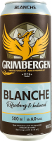 Пиво специальное 500мл 6% светлое пастеризованное Blanche Grimbergen ж/б