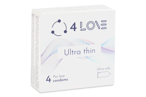 Презервативы из натурального латекса Ультра тонкие 4Love 4шт