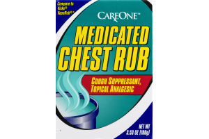 CareOne Medicated Chest Rub