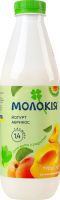 Йогурт 1.4% питьевой с наполнителем фруктовым пастеризованным Абрикос Молокія п/бут 770г