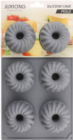 Форма для выпечки на 6 кексов силикон 29.5см №KYYW252 Juxiong 1шт