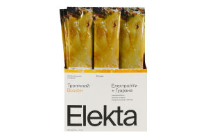 Напиток растворимый с электролитами с экстрактом гуараны с подсластителем с тропическим вкусом Booster Elekta м/у 5г