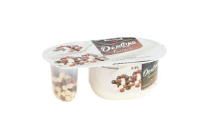 Йогурт 6.3% десертный 91г + шарики злаковые в шоколадной глазури 9г Fantasia Деліссімо ст 100г