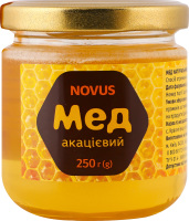 Мед натуральний акацієвий Novus с/б 250г