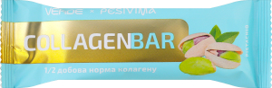 Батончик с пептидами морского коллагена, фисташками и белым шоколадом с подсластителями Collagen Verde м/у 35г