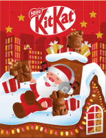 Набор фигур из молочного шоколада с рисовыми крестами 6% Адвент календарь Kit Kat к/у 85г