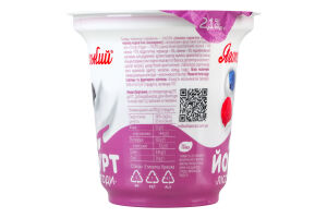 Йогурт 2.1% с фруктовым наполнителем Лесные ягоды Яготинський ст 260г