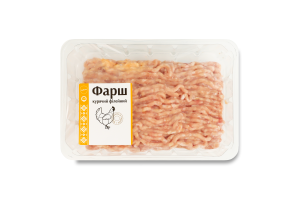 Фарш курячий філейний Глобино охол лоток 500г