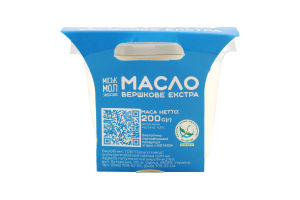 Масло 82.5% сливочное Экстра Гормолзавод №1 к/у 200г