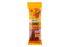 Снеки мясные из свинины с перцем чили Chili Кабаносы Дмитрук в/к м/у 80г