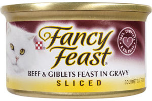 Fancy Feast Sliced Beef & Giblets Feast in Gravy Gourmet Cat Food