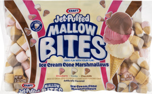 Kraft Jet-Puffed Mallow Bites Ice Cream Cone Marshmallows