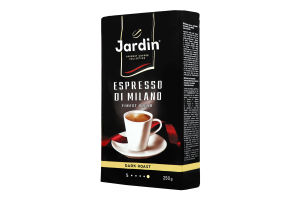 Кофе натуральный молотый Espresso di milano Jardin в/у 250г
