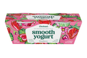 Chobani Smooth Low-Fat Classic Yogurt Strawberry - 2 PK