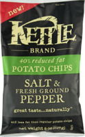 Kettle 40% Reduced Fat Salt & Fresh Ground Pepper Potato Chips