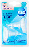 Соска силиконовая круглая средняя №18/116 Canpol Babies 2шт