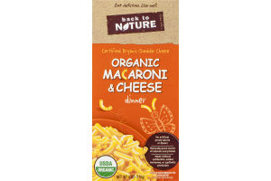 Back To Nature Organic Macaroni & Cheese Dinner