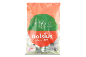 Свічки Bolsius чайні білі 958485