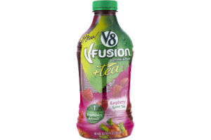 V8 V-Fusion + Tea Raspberry Green Tea Vegetable & Fruit Juice