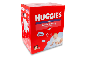 Подгузники-трусики Huggies Pants Box 4 для мальчика, 9-14 кг, 72 шт