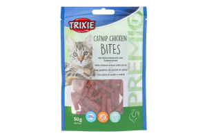 Ласощі для котів з куркою та котячою м'ятою Catnip Chicken Bites Trixie д/п 50г
