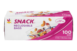 Ahold Snack Reclosable Bags - 100 CT
