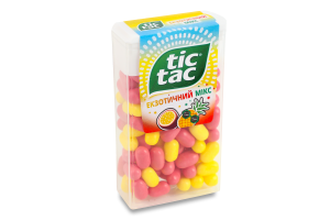 Драже зі смаком ананаса та маракуї Екзотичний мікс Tic Tac п/у 54г