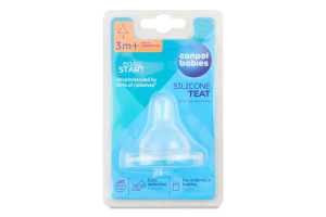Соска EasyStart силіконова до пляшечок з широким отвором трипозиційна Canpol babies