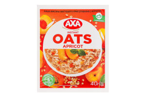 Каша вівсяна миттєвого приготування з курагою Axa м/у 40г