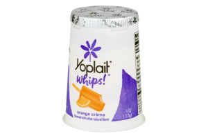 Yoplait Whips! Lowfat Mousse Yogurt Orange Creme